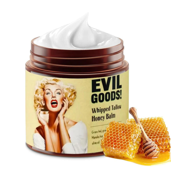 Bálsamo de sebo batido + miel de Manuka EVILGOODS™: Reparador 5 en 1 para rostro, cuerpo y labios 113 g