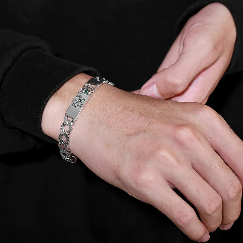 Pulsera de Plata 925 Tiger - Plick